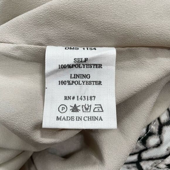 Dance & Marvel Skirt Women’s Medium Snakeskin Print Ruffled Mini Tan Grey - Picture 8 of 9